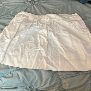 J. Crew White mini skirt